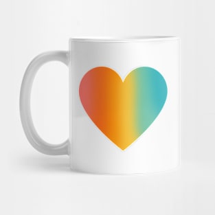 Gradient heart silhouette Mug